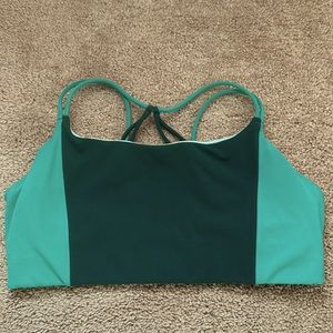 Athleta Green Sports Bra Large